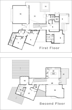 Kalustian House -  Floor Plans